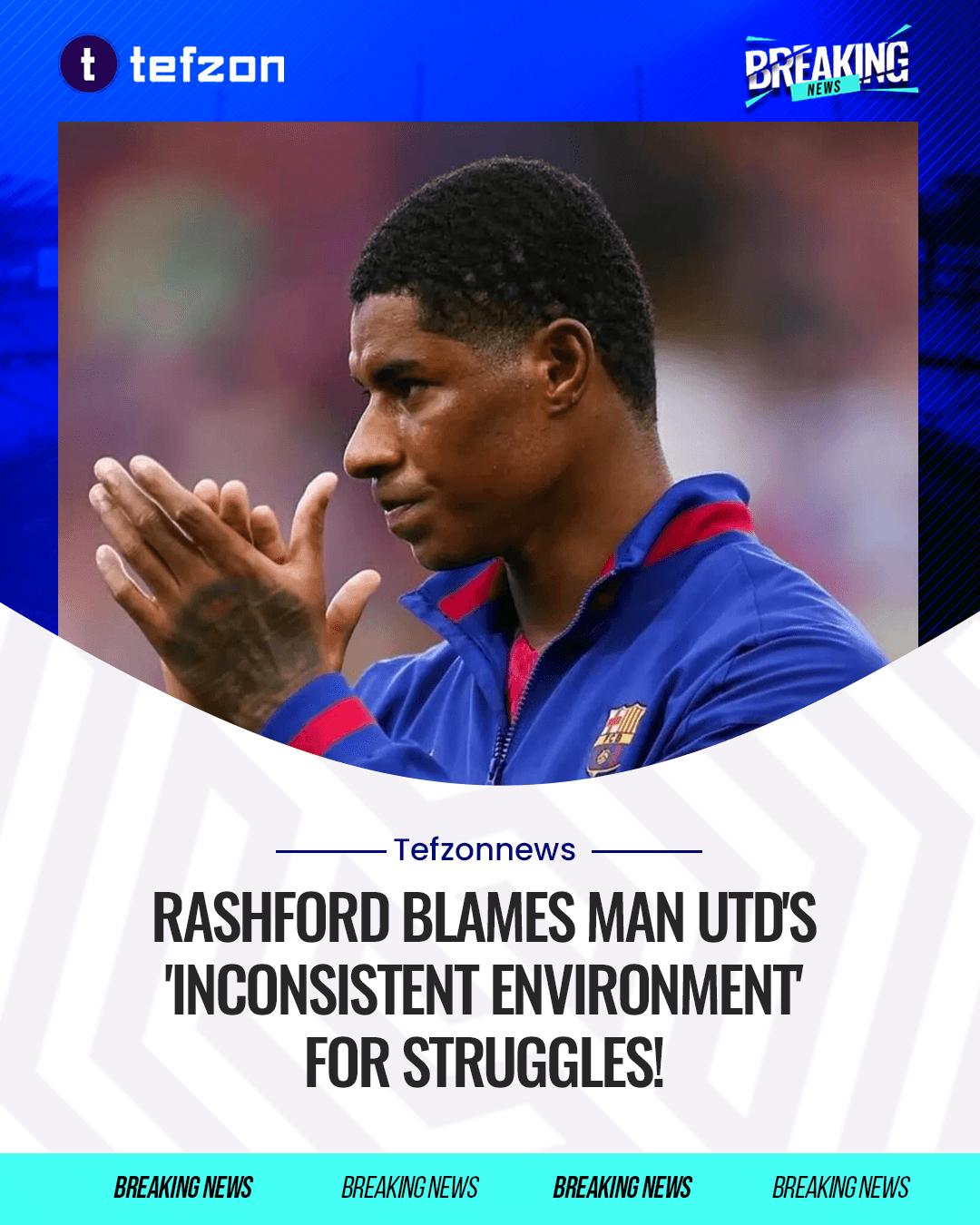 Rashford Blames United’s “Inconsistent Environment” for Struggles